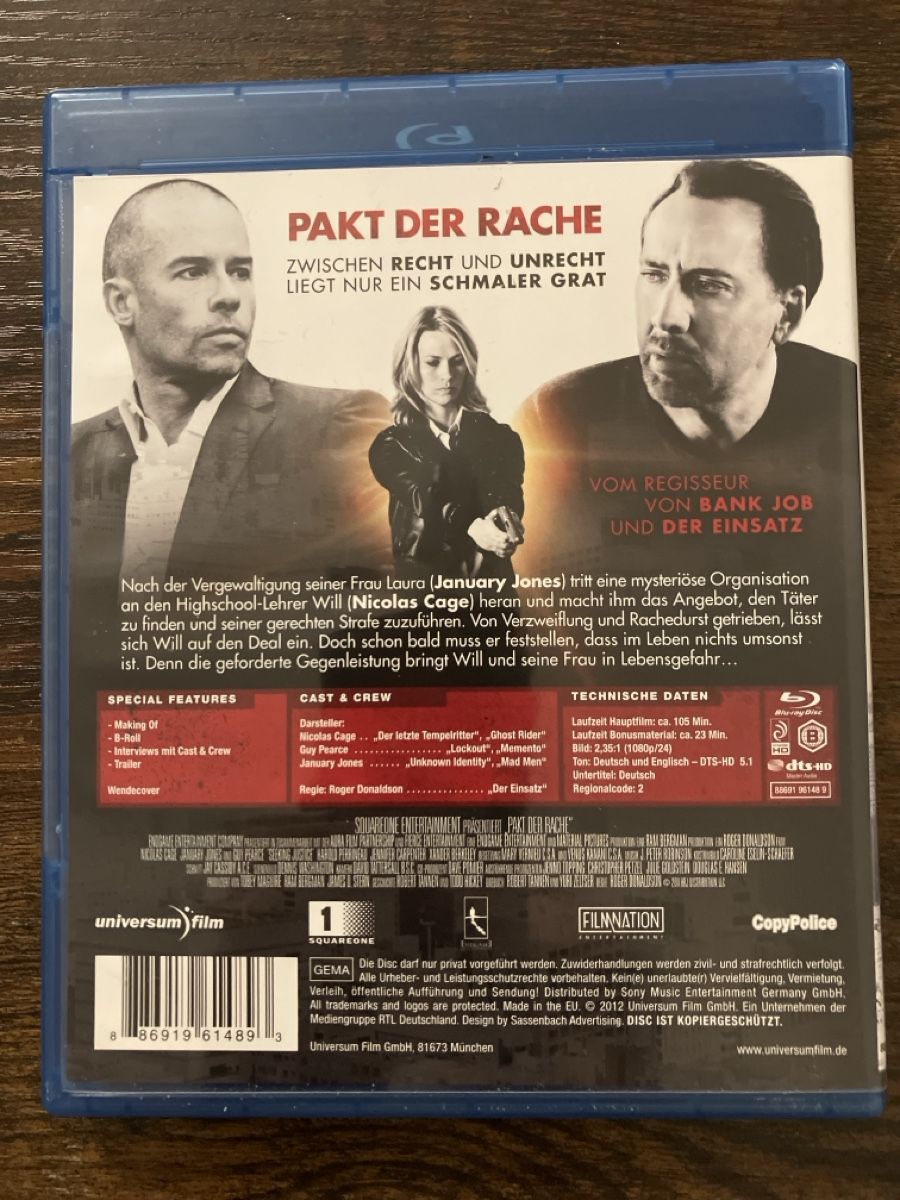 Tutti i DVDs: Packt der Rache BluRay – Usato da Glarus venduto da Jhuber78 1