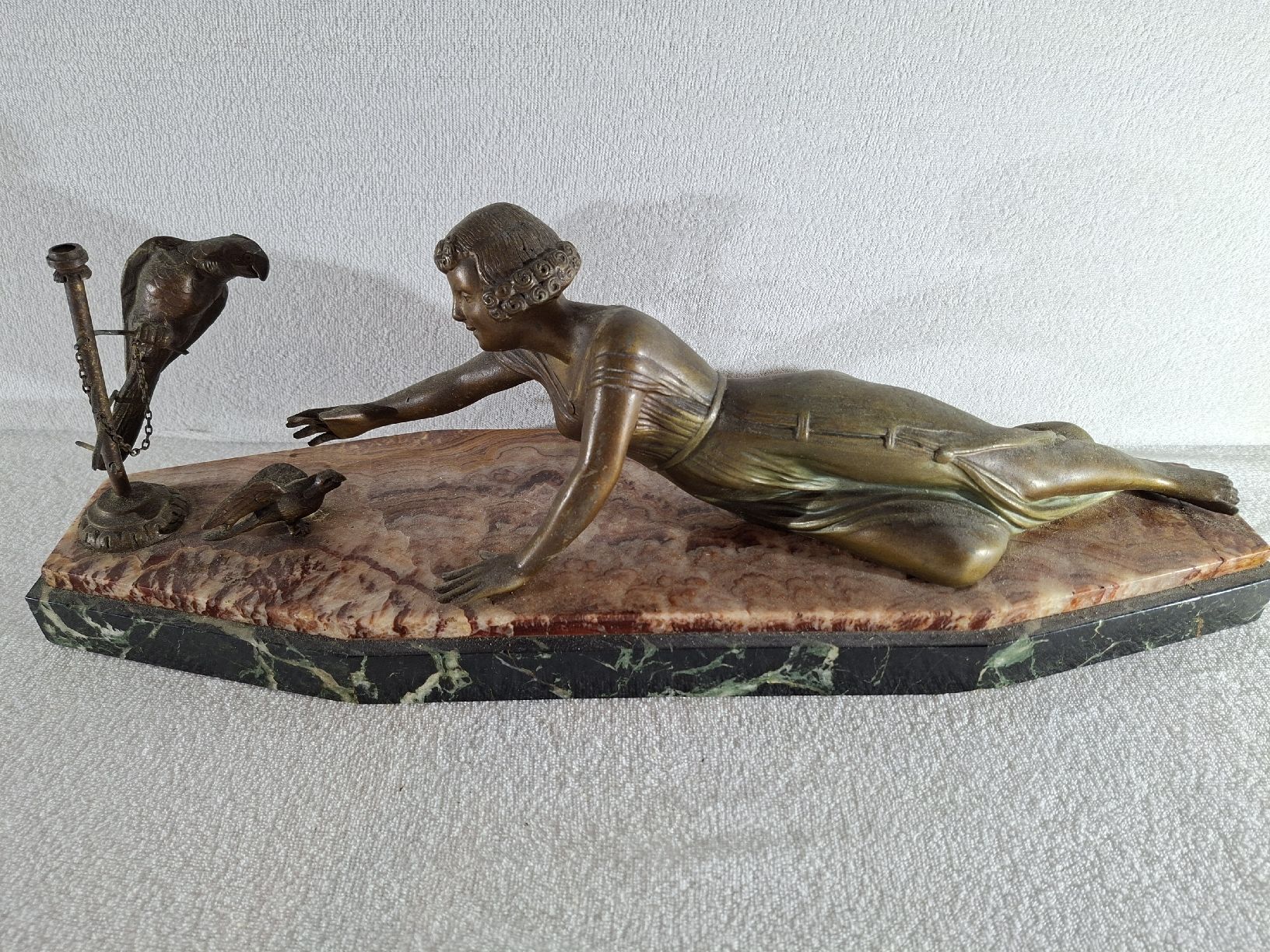 Skulpturen & Statuen: Art Deco Bronze auf Marmorsockel – Gebraucht aus Grindelwald von carro5