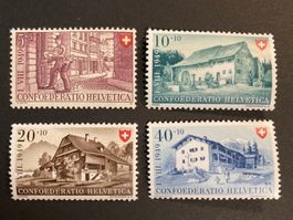 Pro Patria 1949 - komplette Serie ** (ZNr 42, 43, 44, 45)