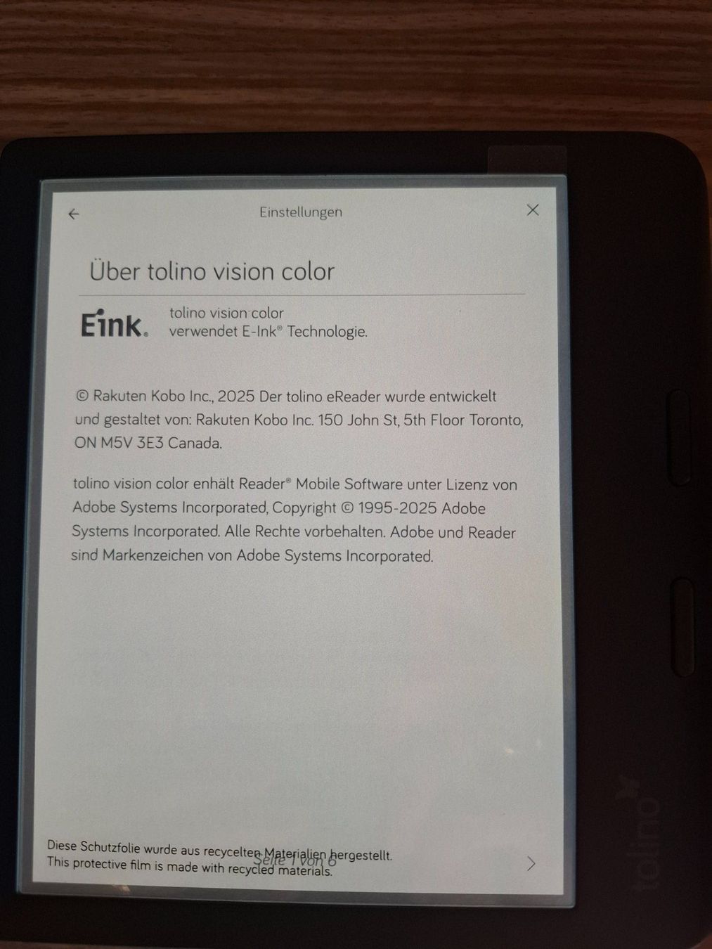 Tolino Tablet PC: Tolino vision color mit Thalia.de Buchhändler – Nuovo (secondo la descrizione) da Bibern SH venduto da Rolf550 5