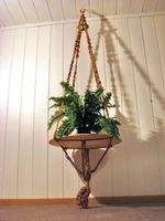 Makramee Deko Blumen Ampel XXL Pflanzen Aufhänger Handarbeit