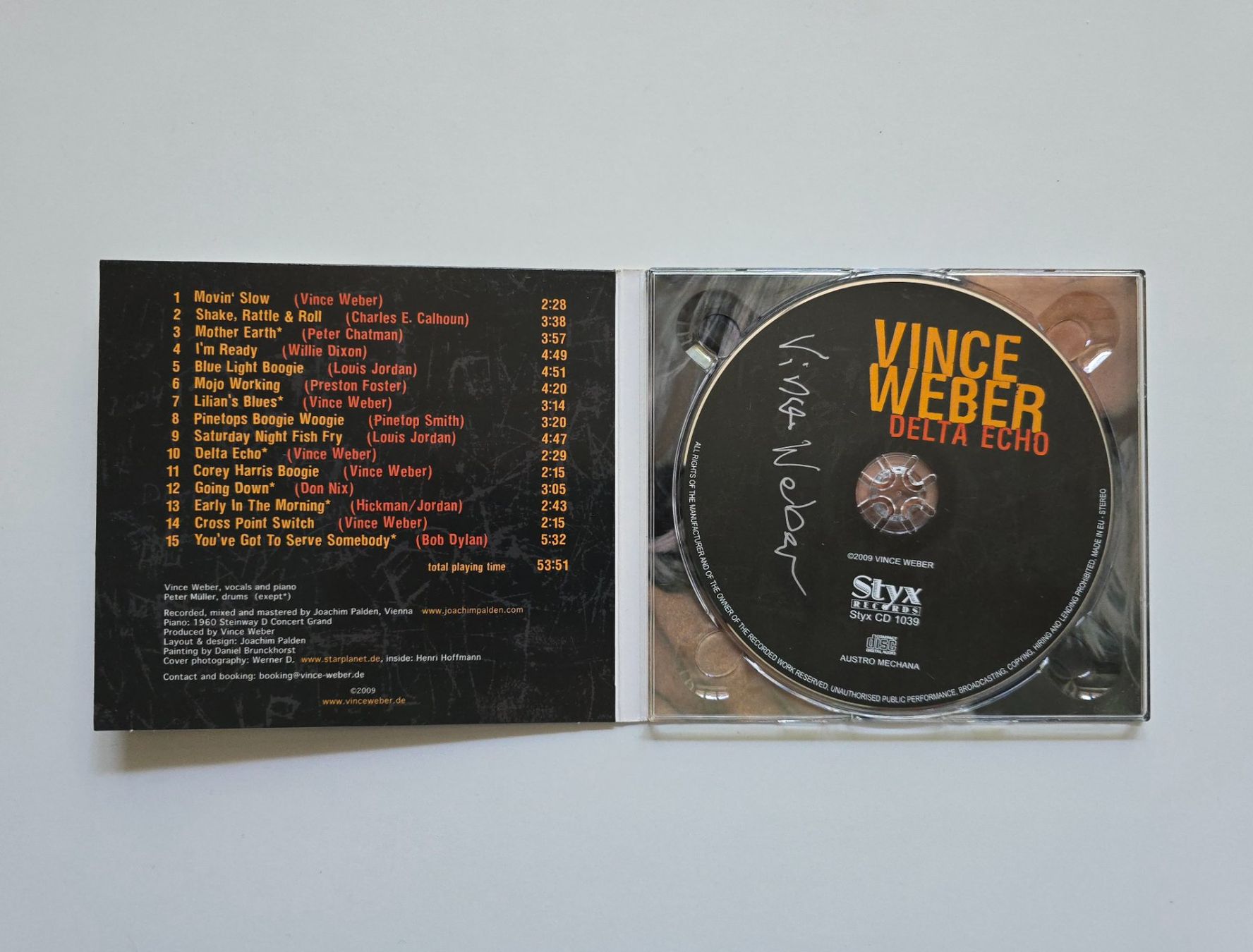 CD: CD Vince Weber - Delta Echo MIT UNTERSCHRIFT – Usato da Dättlikon venduto da Wundertuete_ 1