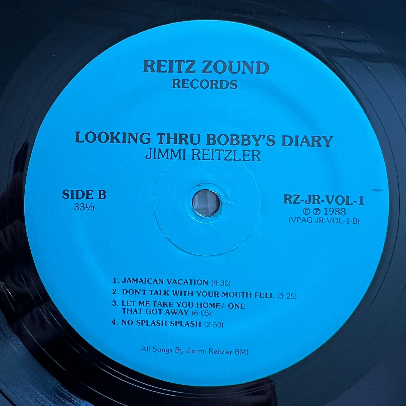 Dischi in vinile: Jimmi Reitzler - Looking Thru Bobby's Diary / 1. US 1988 – Usato da Gais venduto da soundcave57 3