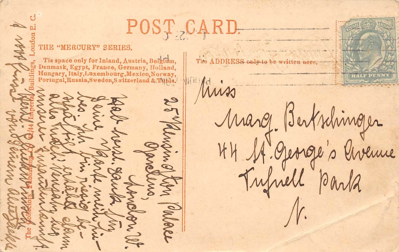 Cartoline postali: Fulham, Xmas Greetings – Usato da Ottikon b.Kemptth. venduto da Neptun1974 1