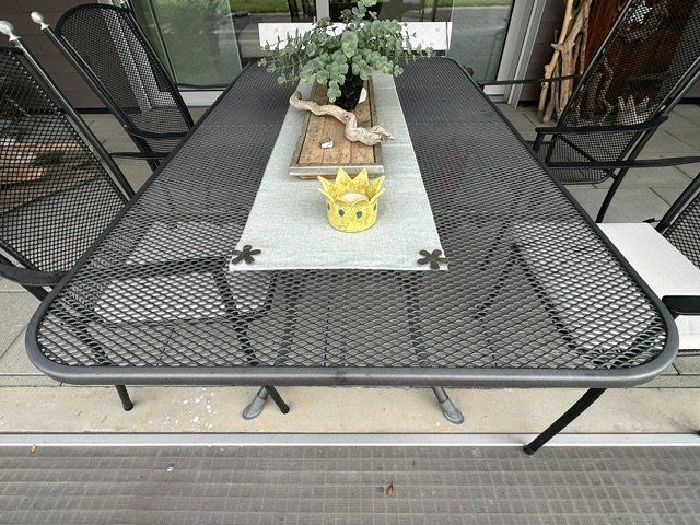 Set di tavolo e panche: Gartentisch Streckmetall inkl. Stühle – Usato da Pfäffikon zh venduto da sambalina 4