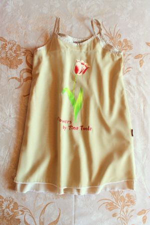 Tina Toole * doppellagiges KLEID Tulpe  134