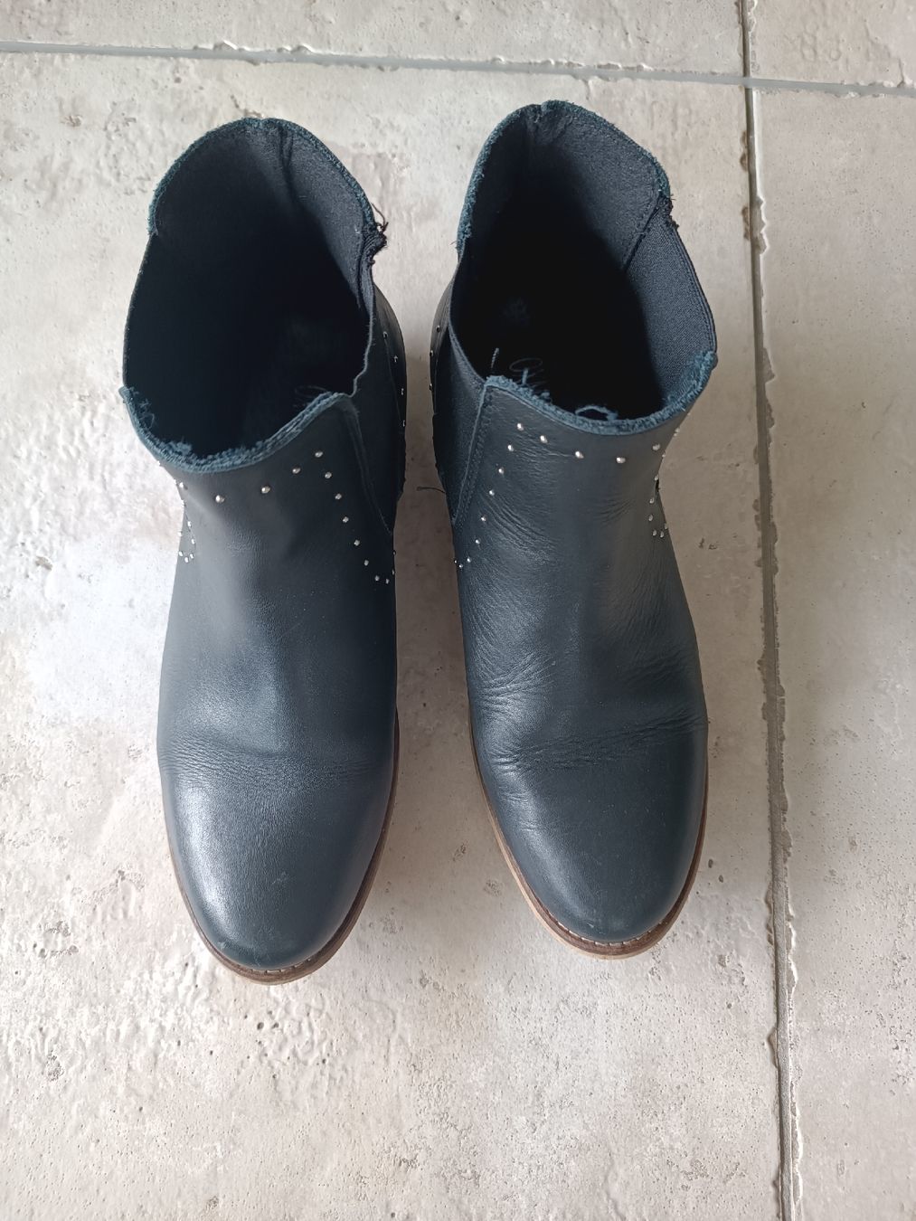Damenschuhe: BOTTINES OXMOX CUIR NOIR 38 – Gebraucht aus Sierre von shirley04 1