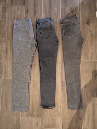 Graue Jeans slim
