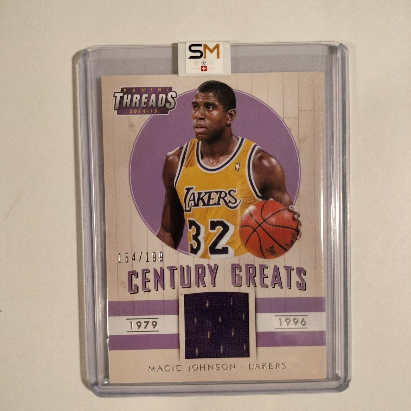 Panini Sammelbilder & Trading cards: Magic Johnson 2014-15 Threads Game-Worn #6 /199 Lakers – Neu (gemäss Beschreibung) aus Bern von SportsMemos 4