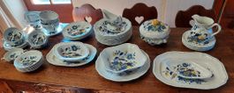 service anglais SPODE modèle BLUE BIRD