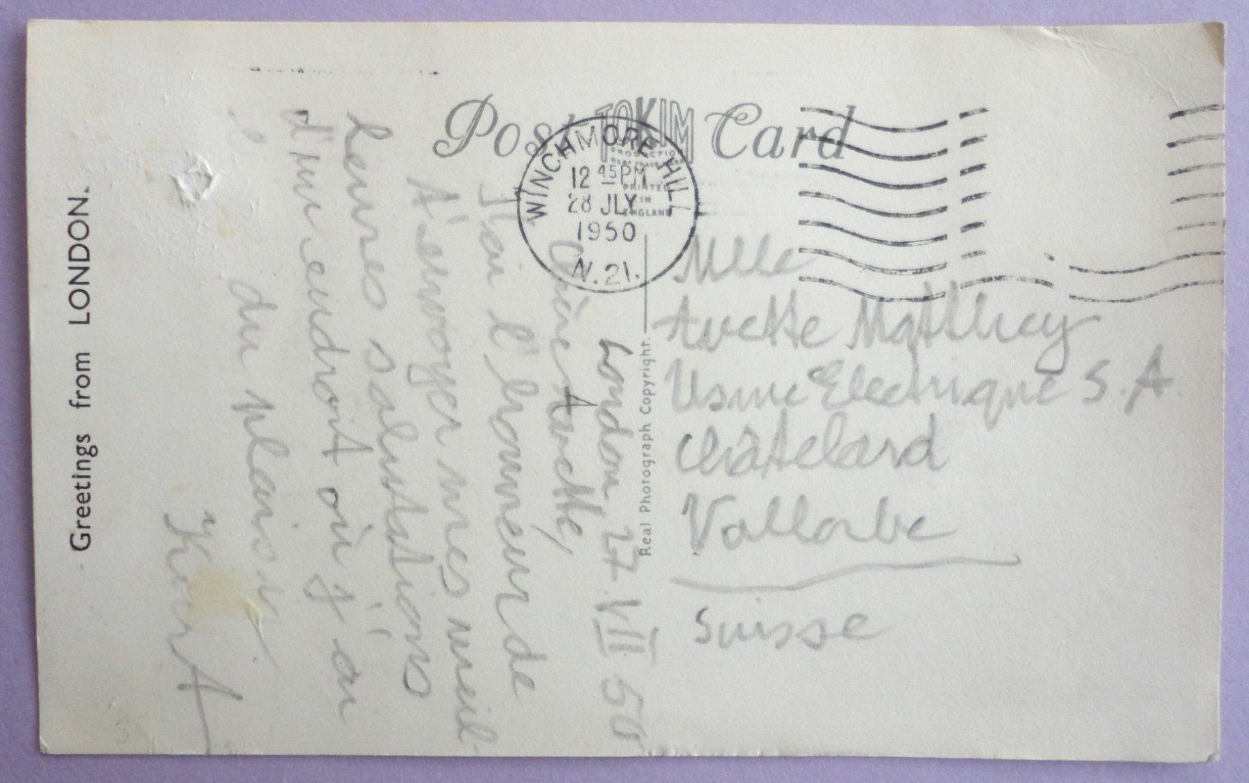 Cartes postales: London, Trafalgar Square – Défectueux à Fétigny par Billy2miny 1