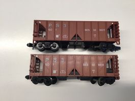 Modelleisenbahn: 2 Güterwagen "Bessemer" HK7, Spur N