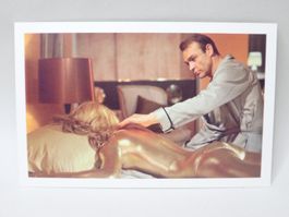 AK 007 James Bond Jill Masters Goldfinger 1964 Vergoldet