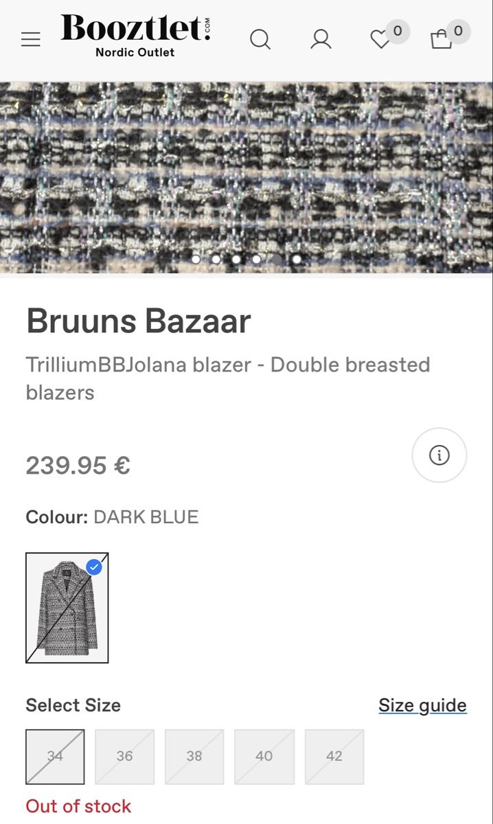 Giacche: Blazer tweed Bruuns Bazaar neuf - taille 40 – Nuovo (secondo la descrizione) da Lausanne venduto da Cupcake.vanille 6
