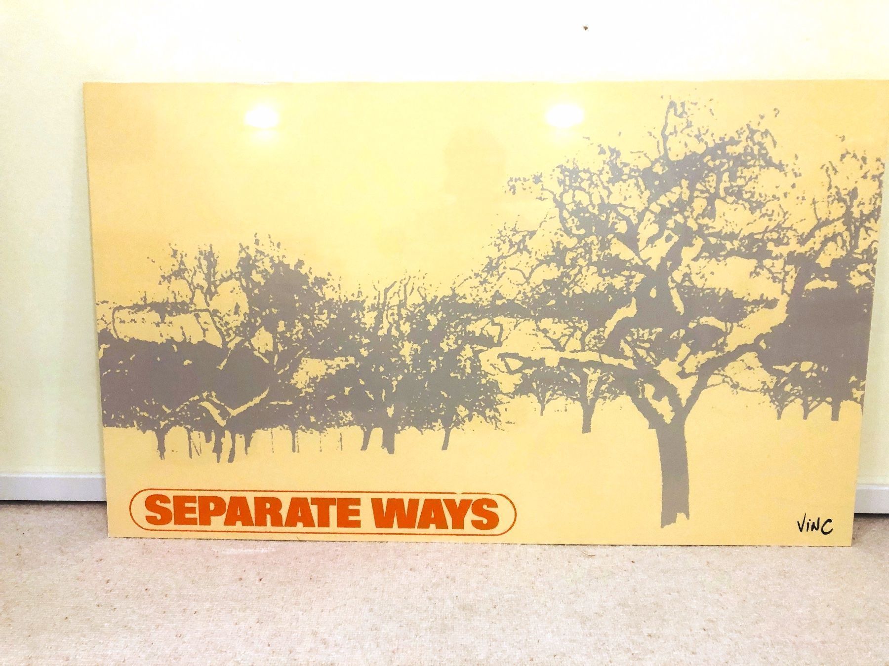 Dipinti: Tableau  - VINC  "Separate ways"- 2006 – Nuovo e nell'imballaggio originale da Veyrier venduto da Szurkemaci