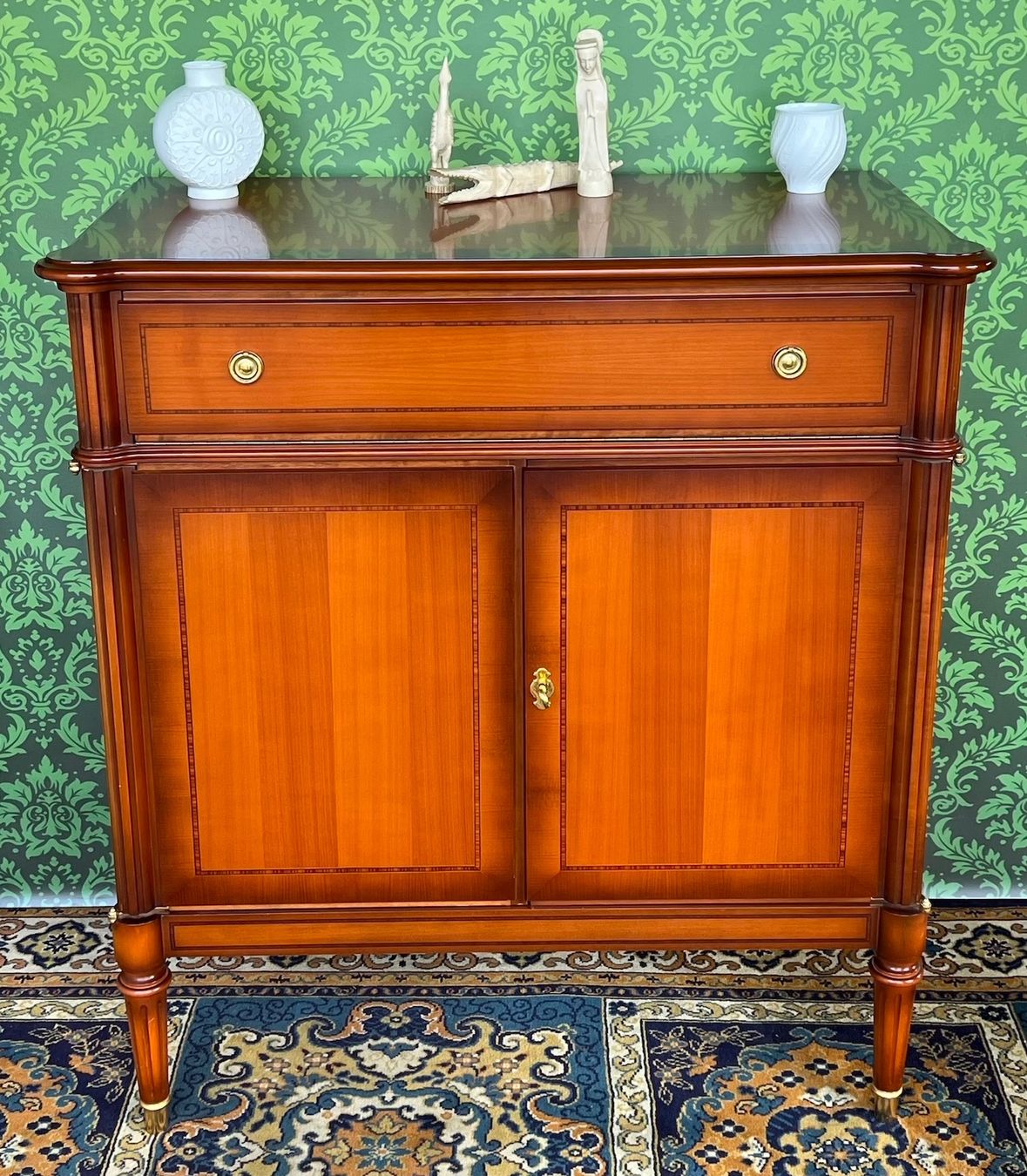 Cassettiere: Barock Kommode Anrichte Biedermeier Kirschholz Stilmöbel – Usato da Gemünden venduto da GEUENWALD 4