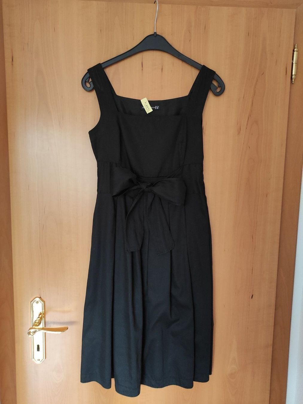Vestiti: Schwarzes Baumwolle Kleid mit Lasche. – Usato da Zürich venduto da ele_h5rz