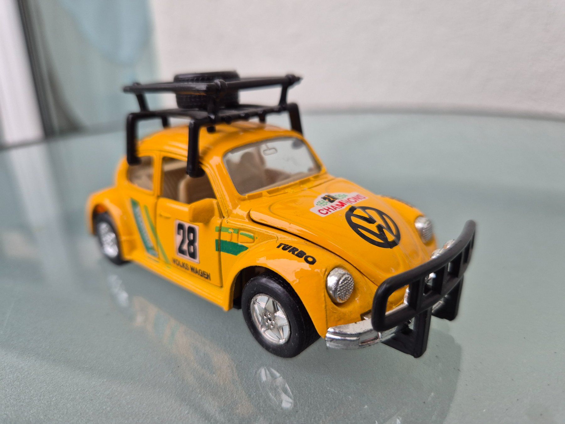 Volkswagen Modellini d'auto: VW Käfer Rallye von Welly 1:32 – Usato da Oberbuchsiten venduto da laffite54 2