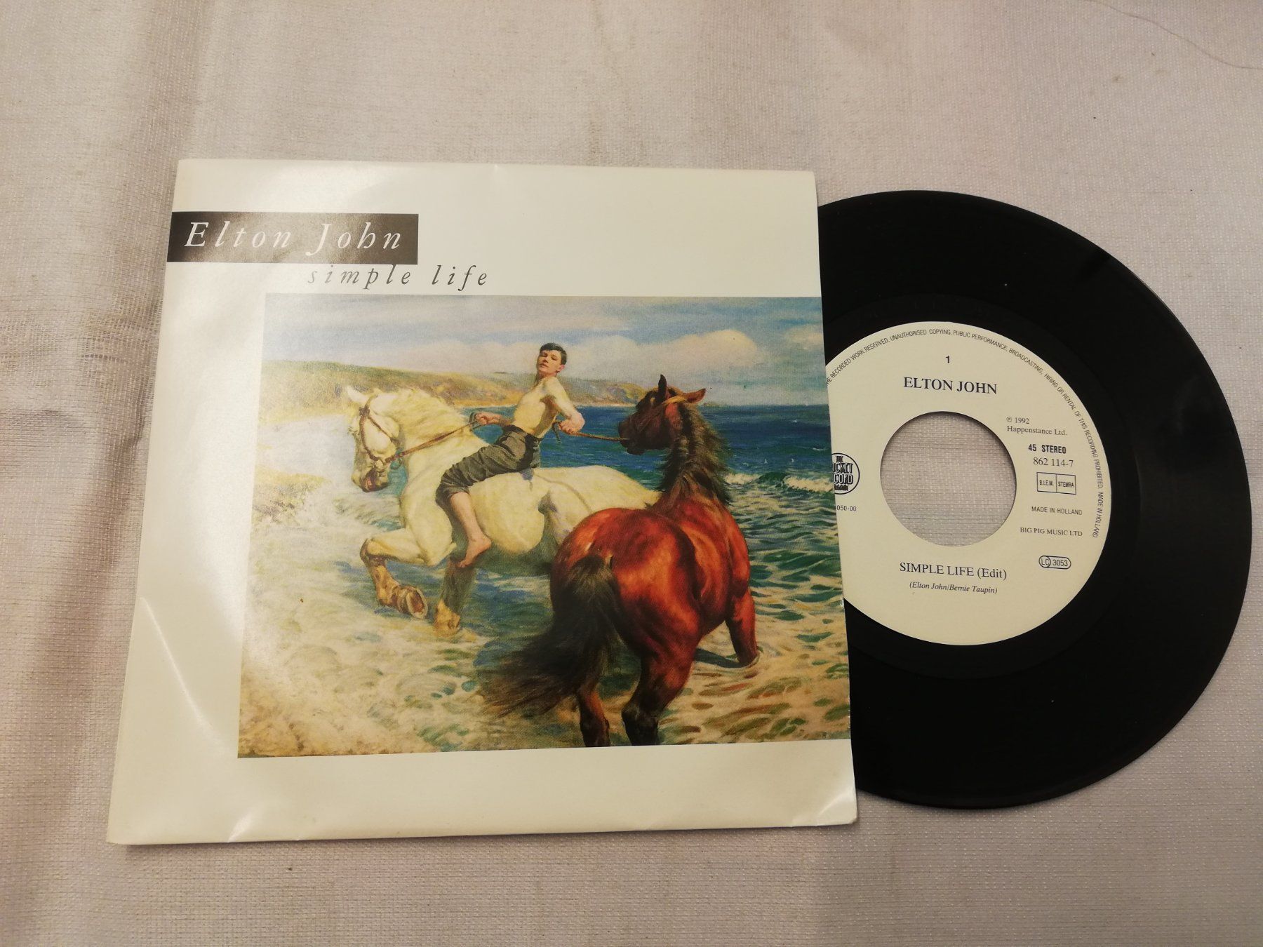 Dischi in vinile: ELTON JOHN - SIMPLE LIFE (SINGLES 7") – Usato da Bern venduto da Vinylsound.ch 2