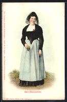 Bern, Frau in Tracht aus dem Simmenthal
