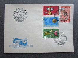 1954: Satzbrief mit Sonderstempel