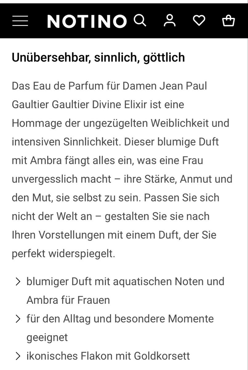 Jean Paul Gaultier Profumi & Eau de Toilette: Gaulthier Divine Elixir – Nuovo (secondo la descrizione) da Sursee venduto da rut_k5z5 7