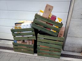 1 bis 6 Stück Obstharassen aus Holz, Harassen 60 x 40 X 32,5