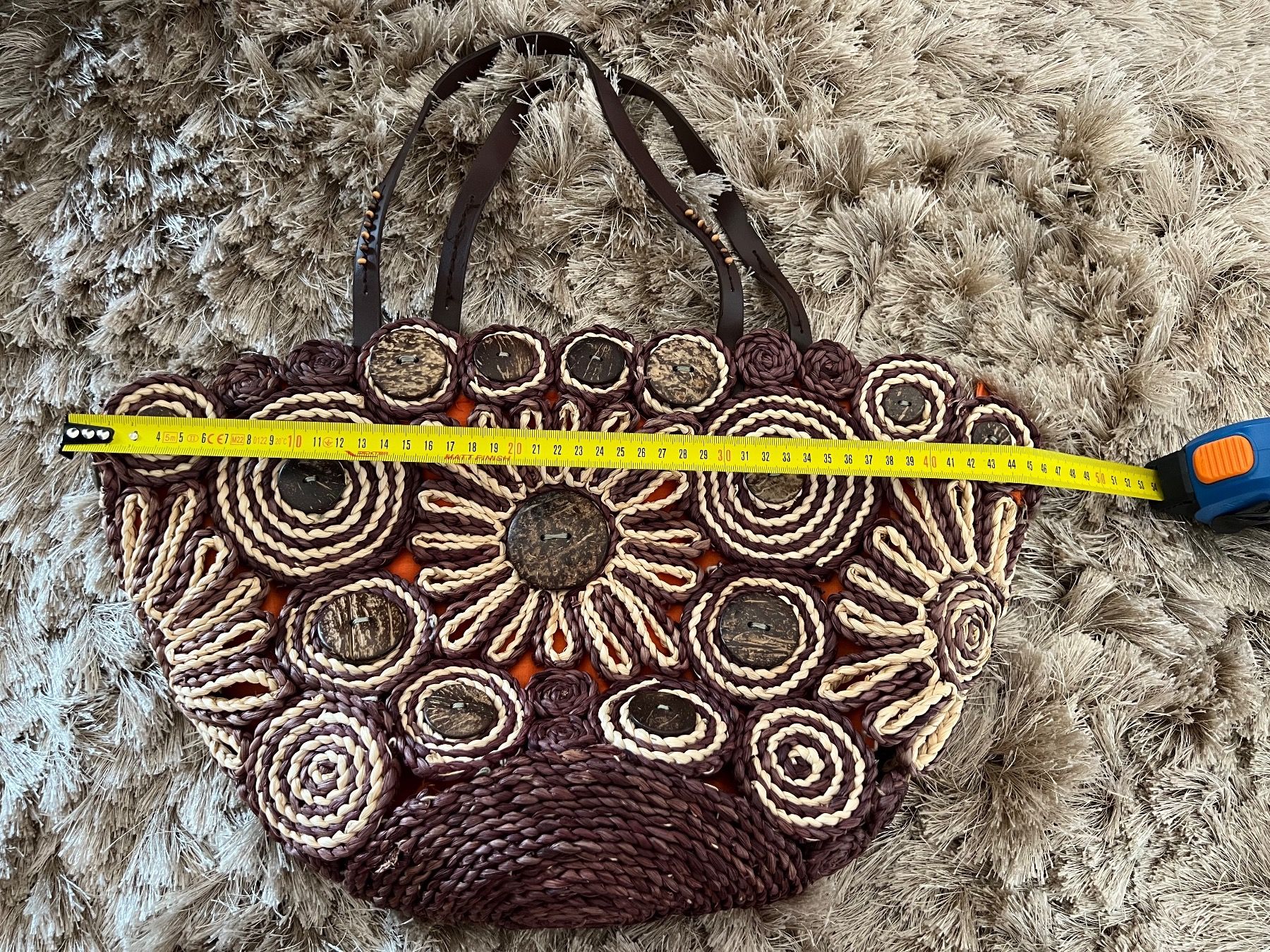 Taschen für Damen: Straw, Raffia, Eferri Tasche, Braun – Defekt aus Basel von Ksjusha 3