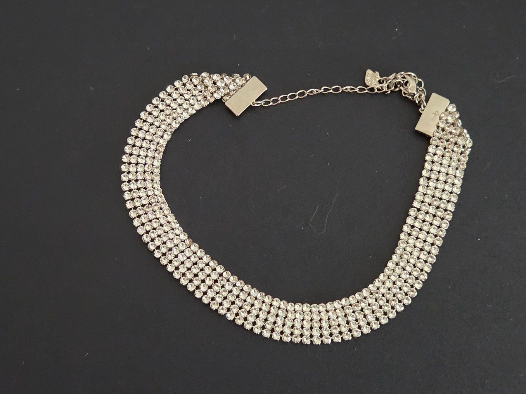 Swarovski Catenine: Original SWAROVSKI Strass-Collier silberfarben – Nuovo (secondo la descrizione) da Abtwil AG venduto da MaVo.0710 3