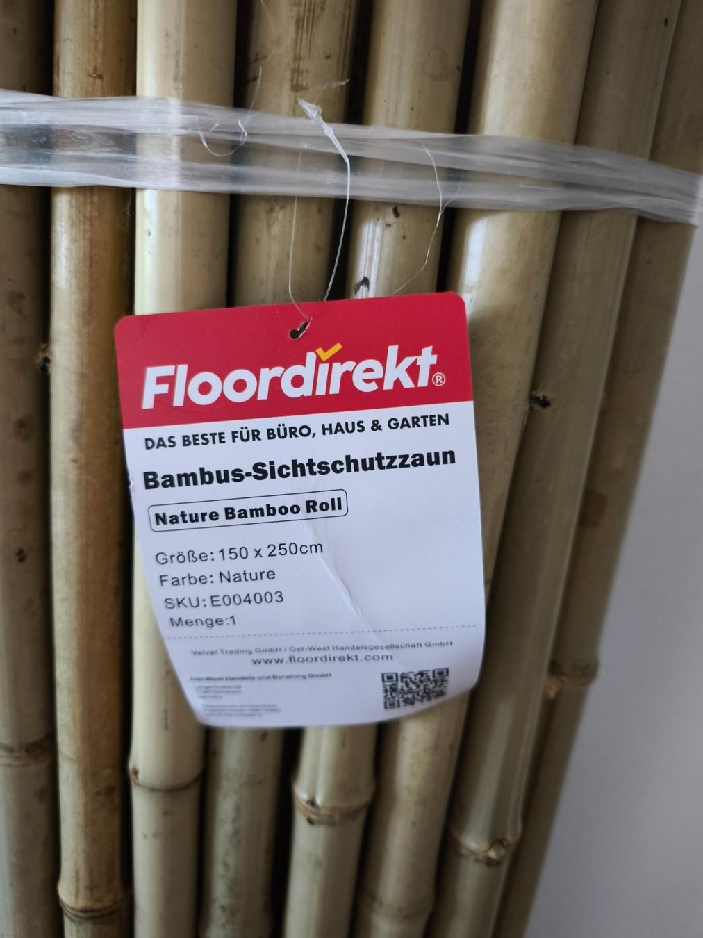 Fendivista: Bambussichtschutzzaun – Nuovo e nell'imballaggio originale da Zuchwil venduto da Kiado 2