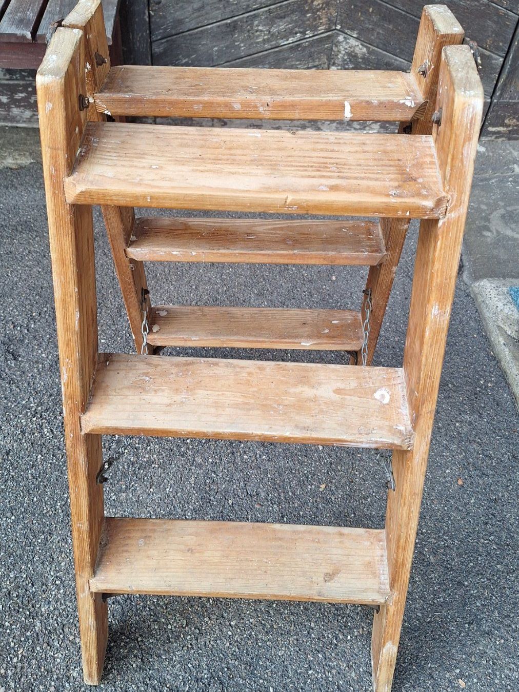 Leitern: kleine Vintage Bockleiter Holz – Gebraucht aus Dornach von majo8689 1