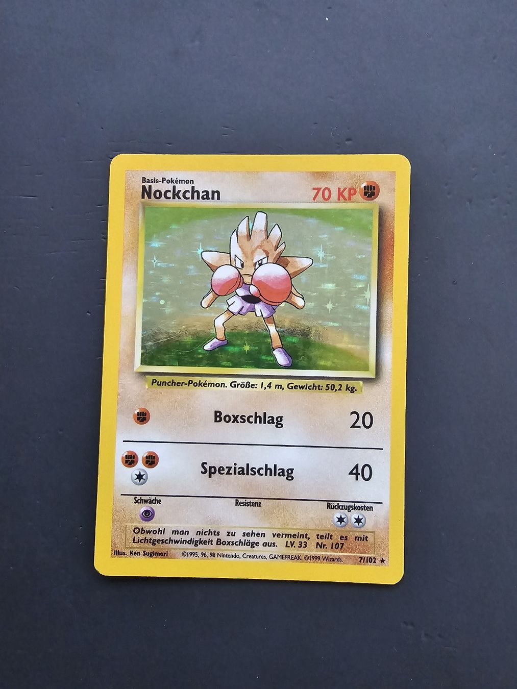 Original Nockchan Pokemon Karte Rar Base Set (Gebraucht) in ...