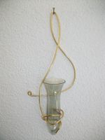 50er 60er Jahre Wandvase Eistütenvase Glas Mid Century