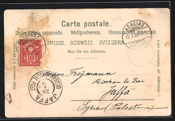 Ansichtskarten: Litho Genève, Place Neuve, Monument Duf – Gebraucht aus Berlin von bartko-reher 1