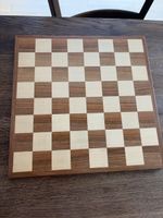 Schachbrett Holz natur Grösse 30x30cm Neu