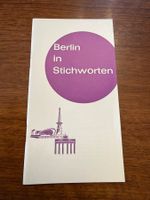 Broschüre Berlin in Stichworten gebraucht guter Zustand