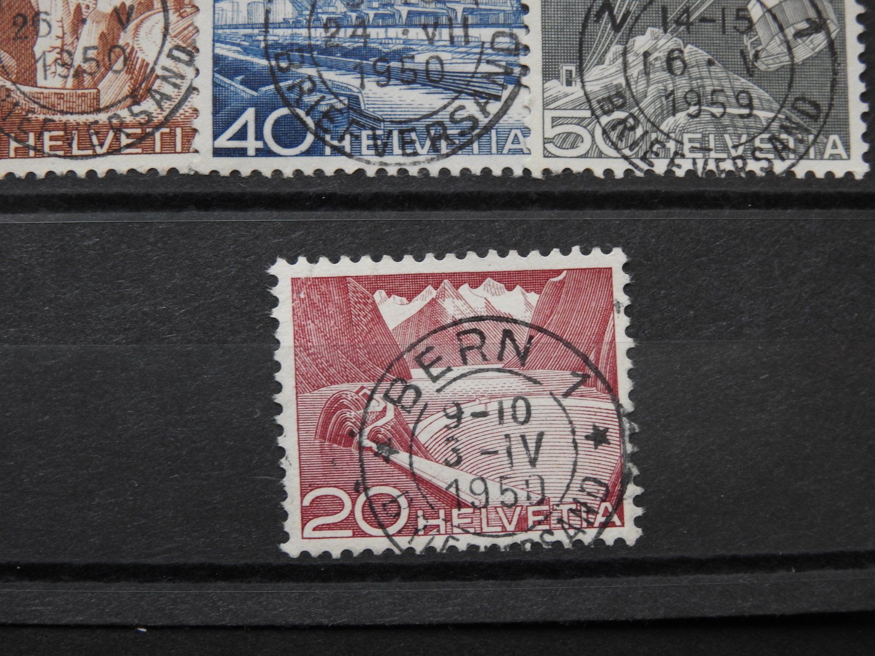 Alle Briefmarken: Technik u. Landschaft Satz gest. Zentrum mit Urtype – Gebraucht aus Rain von Sterne13 1