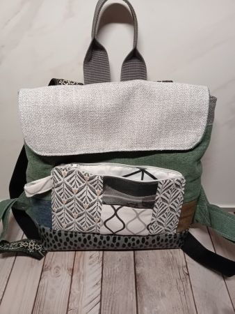 Rucksack Damen Patchwork Design  mehrfarbig