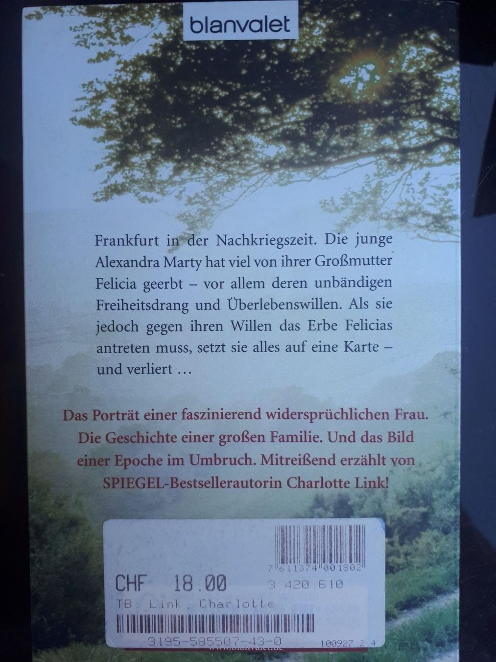 Libri: Charlotte Link Die Stunde der Erben – Usato da Basel venduto da Alacant 1