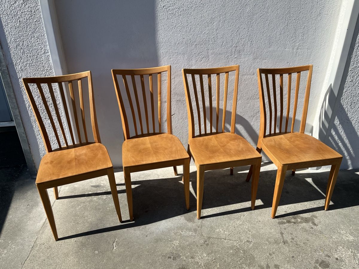 4er Set Vintage Sprossenstühle Holzstühle (Gebraucht) in Bern für CHF 350 – nur Abholung auf Ricardo kaufen