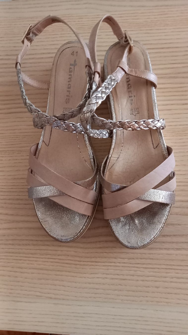 Tamaris Scarpe da donna: Tamaris Sandalen Leder Grösse 41  – Usato da St. Gallen venduto da Otterndorf