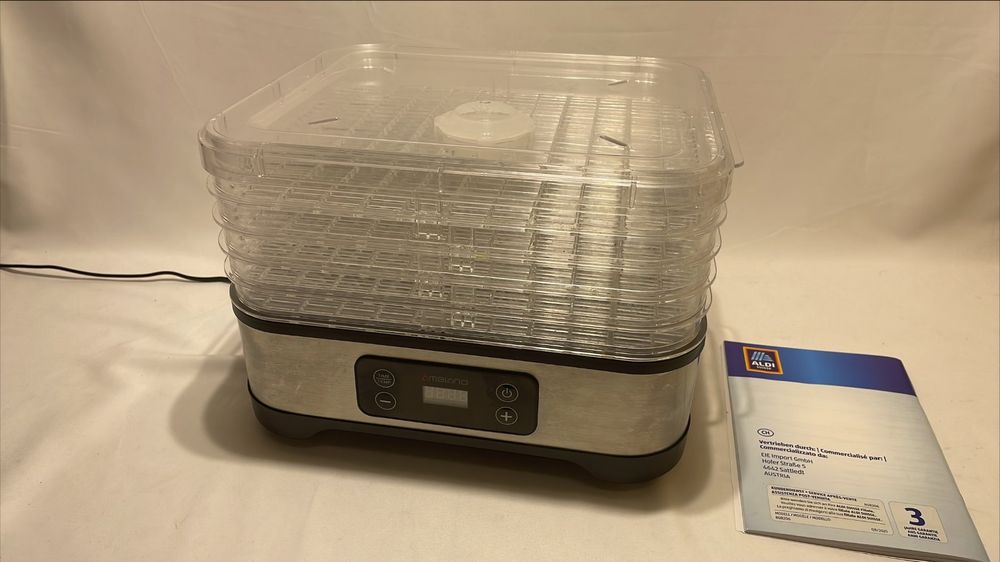 Déshydrateur Alimentaire Dash Smart Store - 5 Plateaux - 250W - Rouge