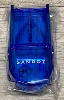 Neuer Sandoz Tablettenteiler, Blau, Originalverpackt