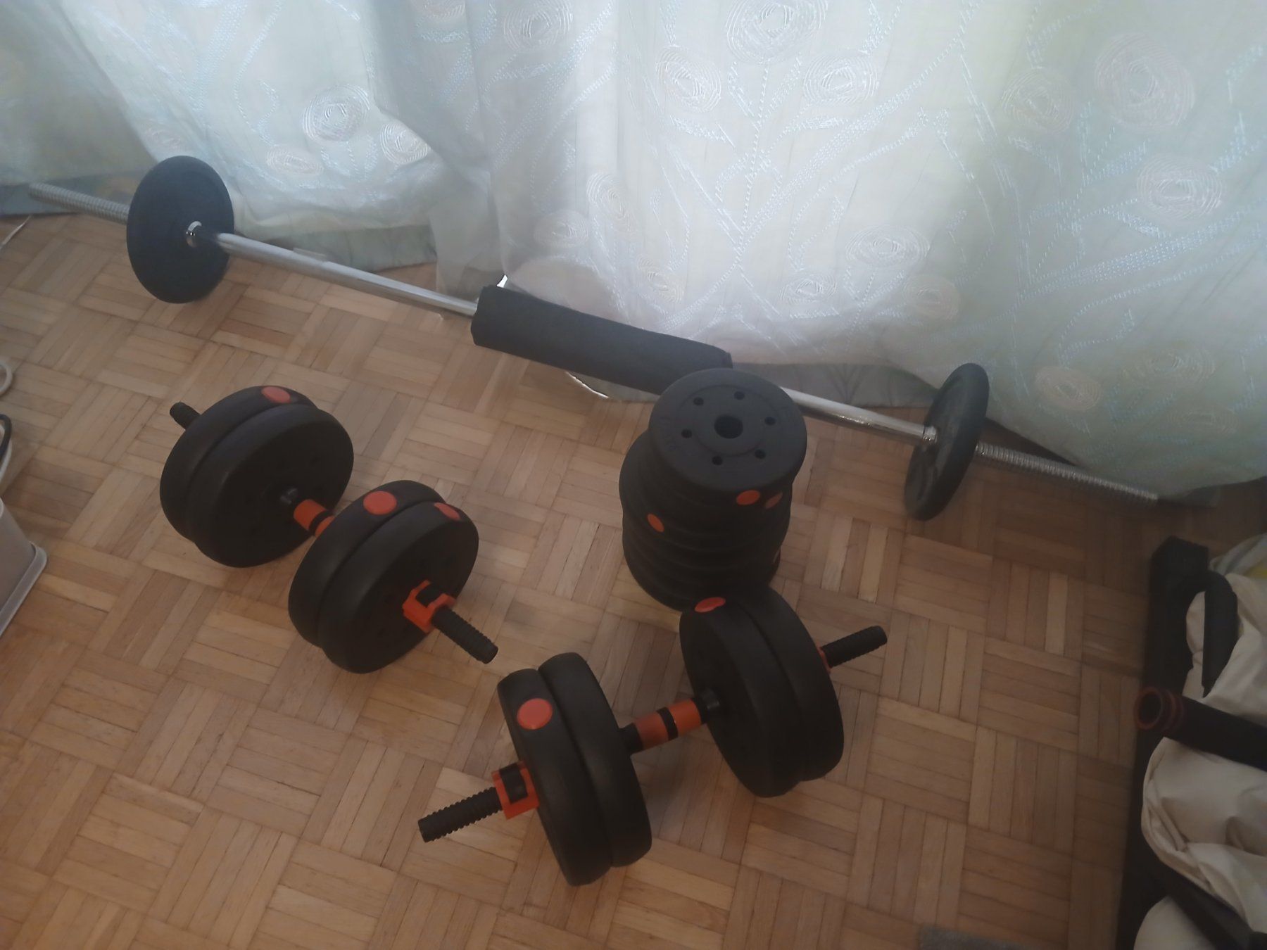 Manubri & Pesi: assorted dumbells and weights – Usato da Zürich venduto da sj12
