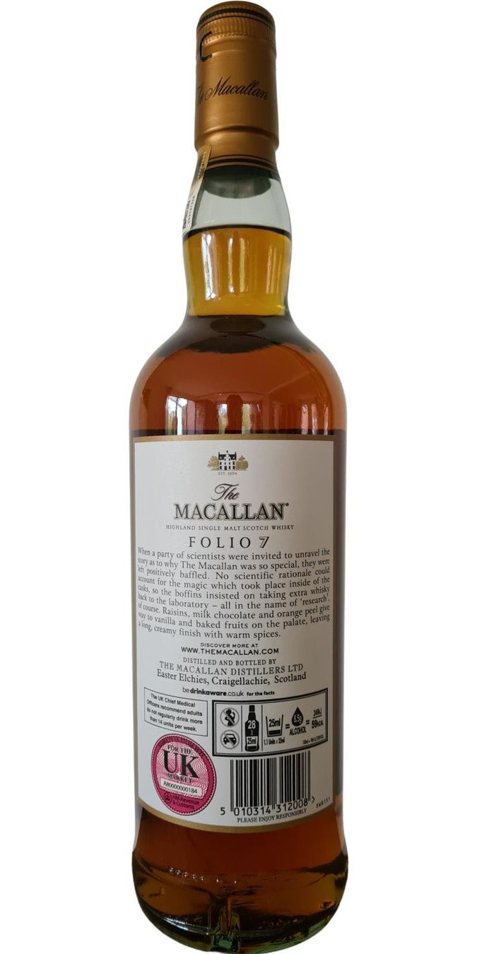 Macallan Bevande alcoliche: Macallan The Archival Series - Folio 7 – Nuovo e nell'imballaggio originale da Bouveret venduto da Exclusive_Spirits 2