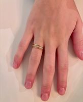 Vintage 18k Gold Diamond Ring, size 51, Autumn special!