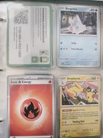 Pokémon Karten Set: Ampharos, Berggmite, Energie & Code Kart