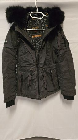 Khujo -vintage- Winterjacke mit Pelzkragen, Gr.S