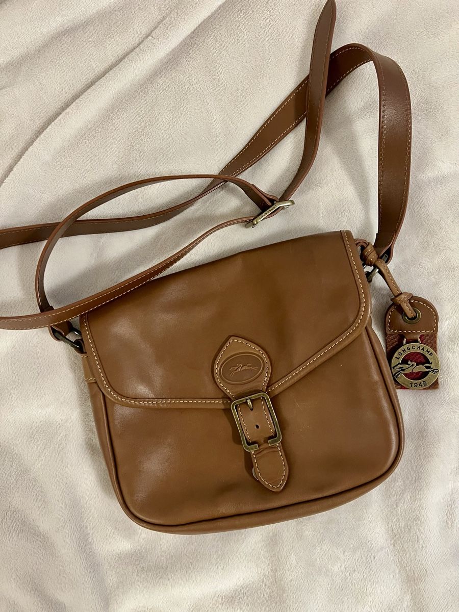 Longchamp Borse da donna: Longchamp Umhaengetasche Leder braun  – Usato da Savièse venduto da Flowery_x