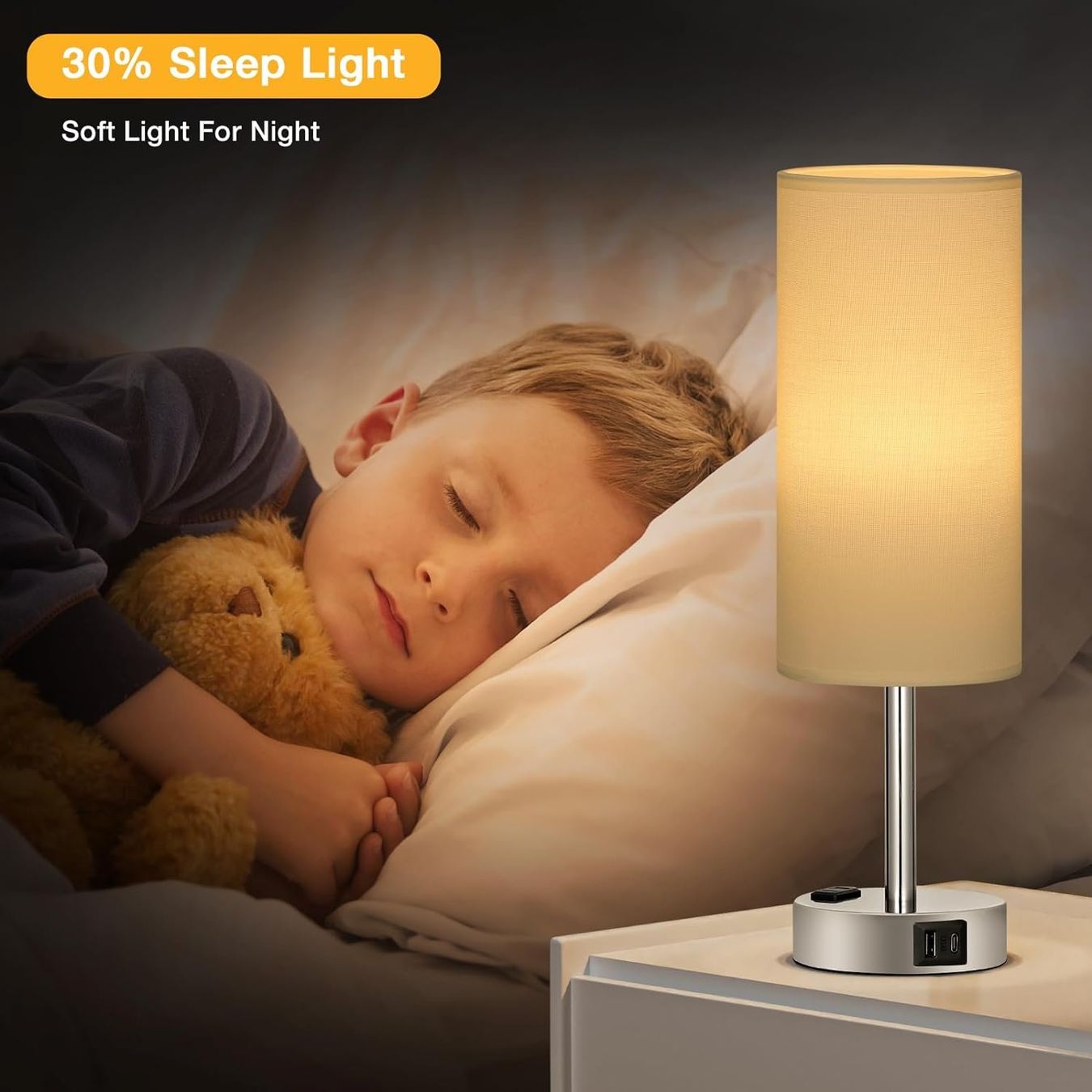 Lampade: Nachttischlampe Touch Dimmbar mit USB A+C – Nuovo e nell'imballaggio originale da Nuglar venduto da SaleRitter 3